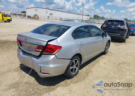 2015 Honda Civic Se из США, поврежденный, VIN 2HGFB2F70FH545495